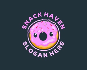 Donut Dessert Pastry logo design