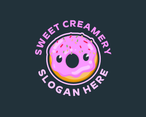 Donut Dessert Pastry logo design