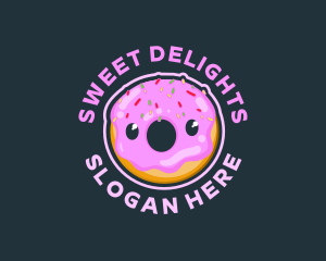 Donut Dessert Pastry logo design