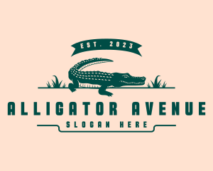 Wildlife Crocodile Swamp logo design