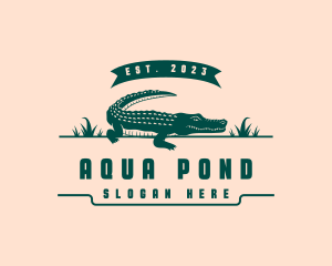 Wildlife Crocodile Swamp logo design