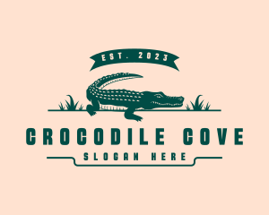 Wildlife Crocodile Swamp logo design