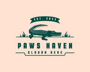 Wildlife Crocodile Swamp logo design