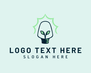 Leaf - Leaf Light Bulb logo design