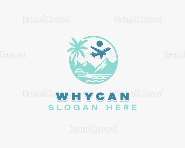 Island Travel Tourism Logo
