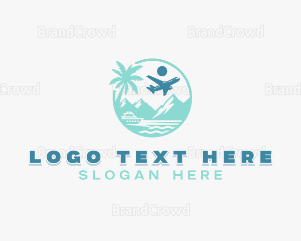 Island Travel Tourism Logo