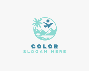 Tropical - Island Travel Tourism logo design