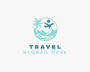 Island Travel Tourism  logo design