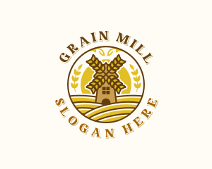 Flour Mill Farm logo design