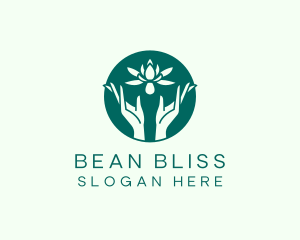 Lotus Hands Wellness logo design