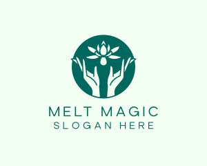 Lotus Hands Wellness logo design