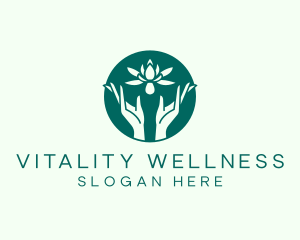 Wellness - Lotus Hands Wellness logo design