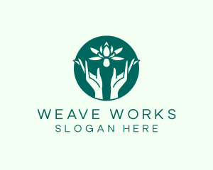 Lotus Hands Wellness logo design