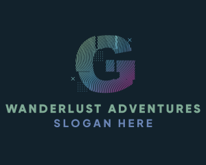 Static - Modern Glitch Letter G logo design