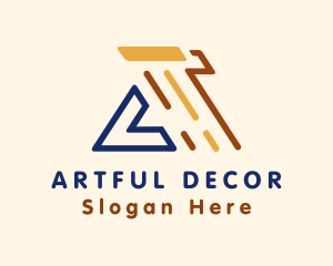 Decorate - Paint Roller Drip House logo design