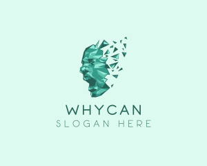 Program - Polygon Abstract Face logo design