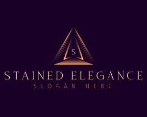 Pyramid Triangle Business logo design