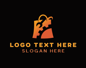 Discount - Cog Wrench Shopping Bag logo design