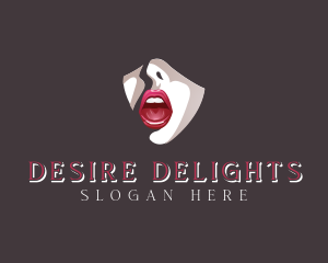 Seductive Sexy Lips logo design