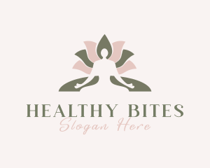 Lotus Floral Yoga logo design