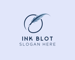 Feather Ink Writer logo design