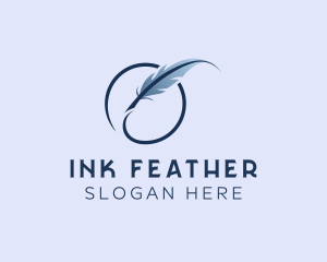 Feather Ink Writer logo design