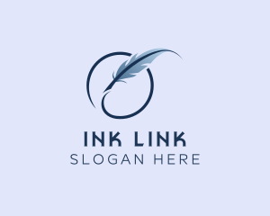 Feather Ink Writer logo design