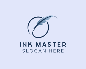 Feather Ink Writer logo design