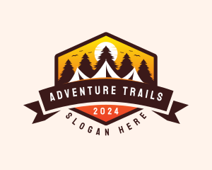 Travel Camping  Tent logo design