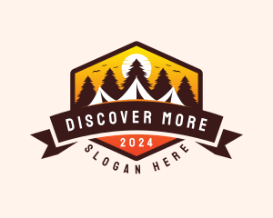 Explore - Travel Camping  Tent logo design