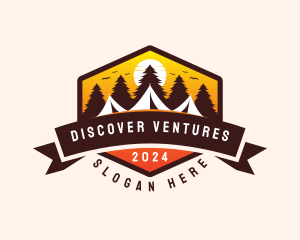Explore - Travel Camping  Tent logo design