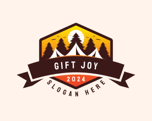 Travel Camping  Tent logo design