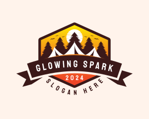 Travel Camping  Tent logo design