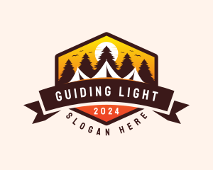 Travel Camping  Tent logo design