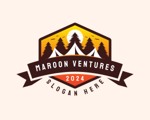 Travel Camping  Tent logo design