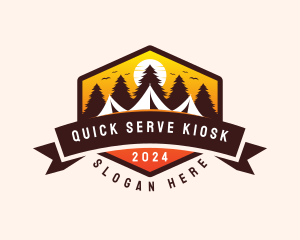 Travel Camping  Tent logo design