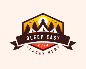 Travel Camping  Tent logo design