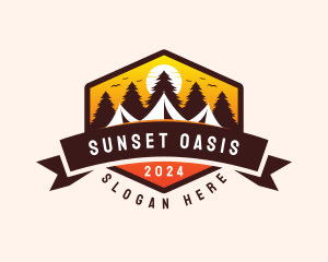 Travel Camping  Tent logo design