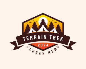 Travel Camping  Tent logo design