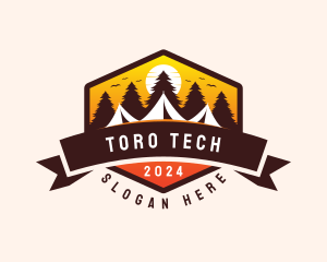 Travel Camping  Tent logo design