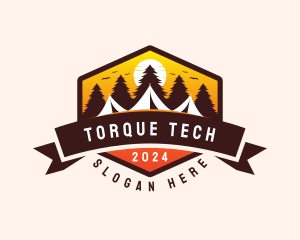 Travel Camping  Tent logo design