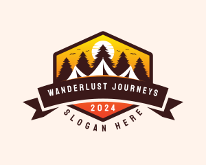 Travel Camping  Tent logo design