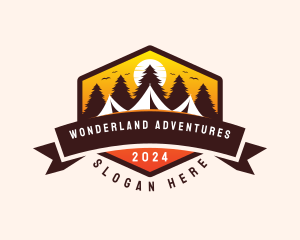 Travel Camping  Tent logo design