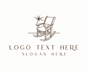 Home Imporvement - Rocking Chair Furniture logo design
