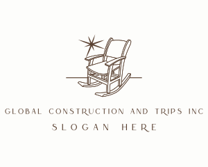 Home Imporvement - Rocking Chair Furniture logo design