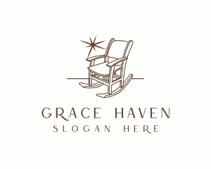 Home Imporvement - Rocking Chair Furniture logo design