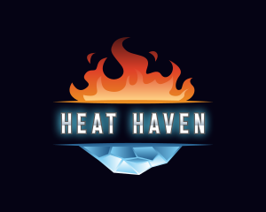 HVAC Heating Cooling Energy logo design