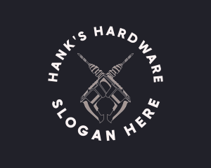 Drill Tool Hardware logo design