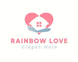 Love House Residence logo design