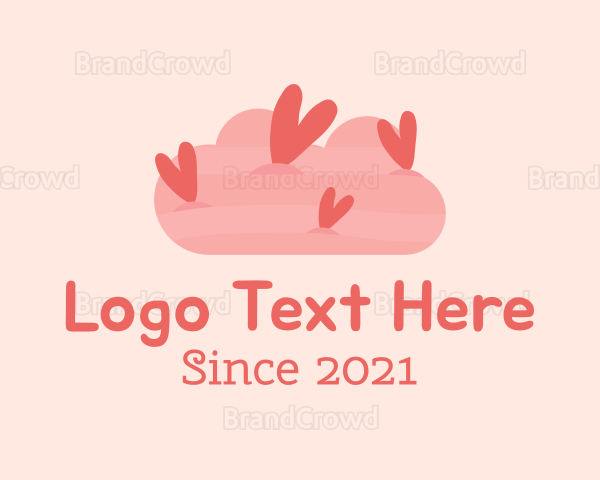 Romantic Heart Cloud Logo